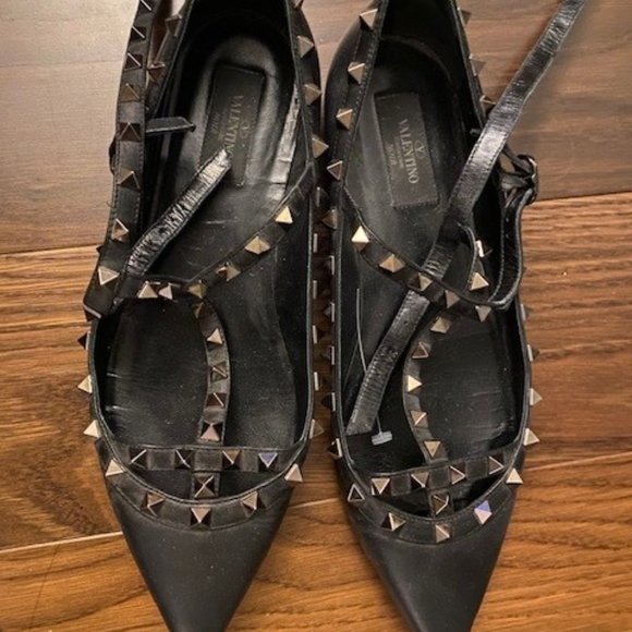 Valentino Rockstud Caged Ballerina Flat - Picture 1 of 3